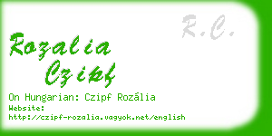rozalia czipf business card